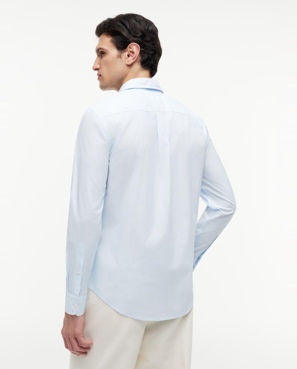 Camisa de Popelina com Estampado Azul-celeste-2