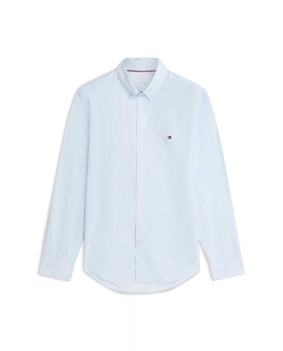 Camisa de Popelina com Estampado Azul-celeste-5