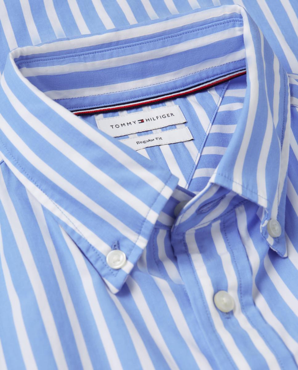 Camisa de caballero en popelín estampado - Tommy Hilfiger - Azul celeste Azul celeste-6