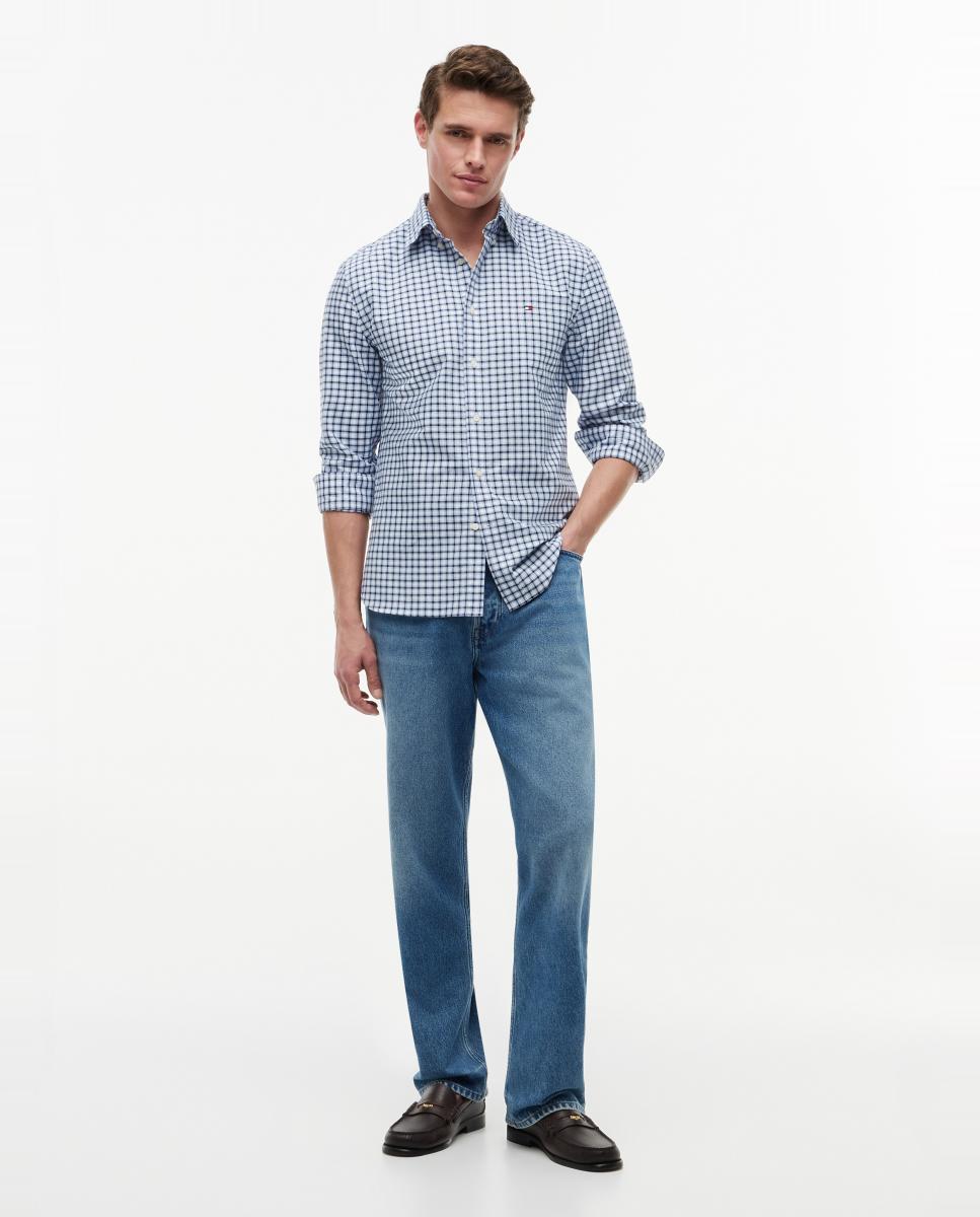 Camisa de caballero en popelín estampado - Tommy Hilfiger - Azul marino Azul marino-7