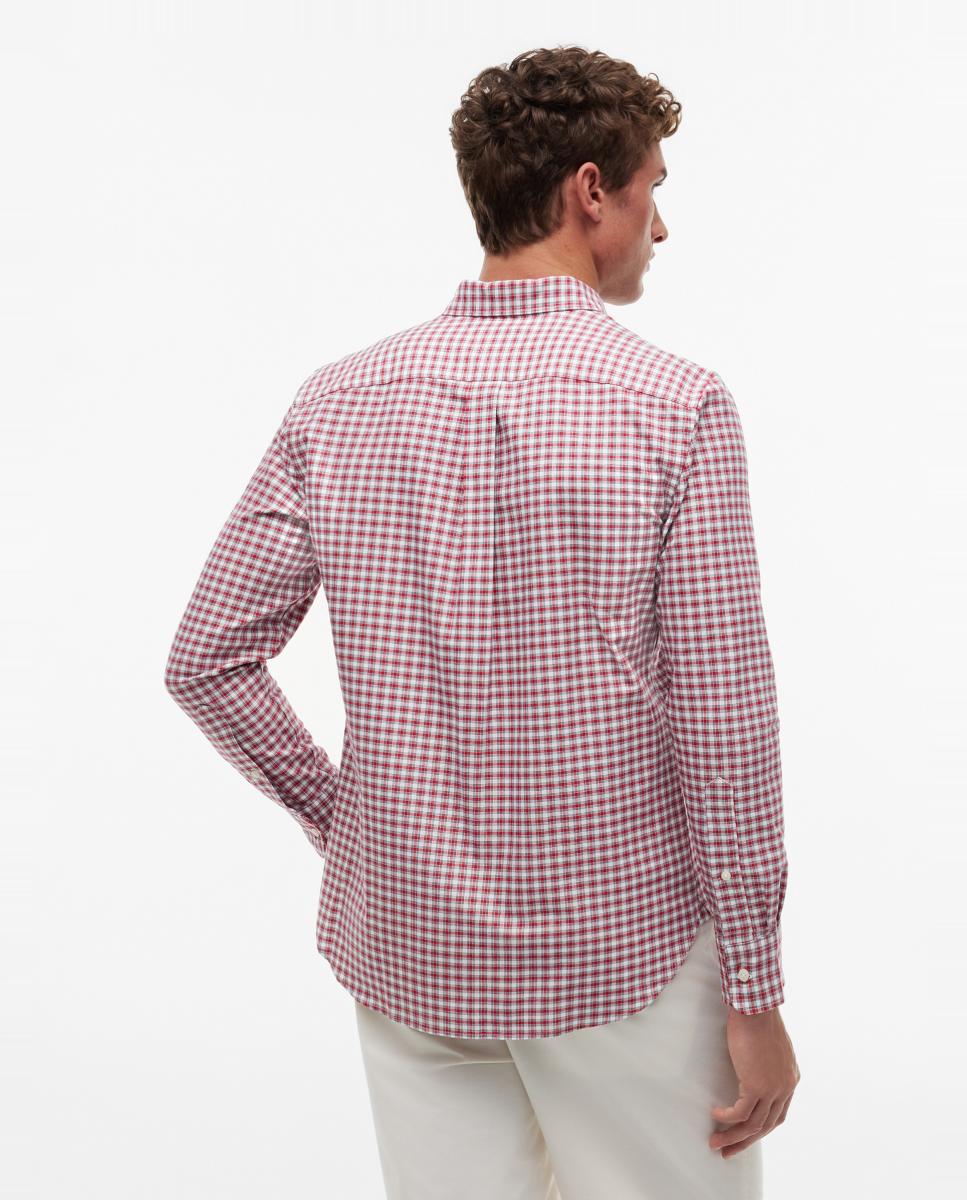 Camisa de Popelina com Estampado Vermelho-2