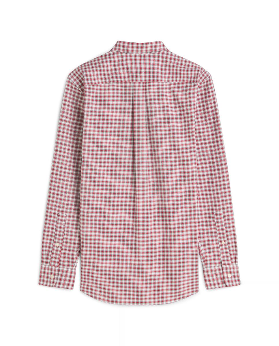 Camisa de Popelina com Estampado Vermelho-5