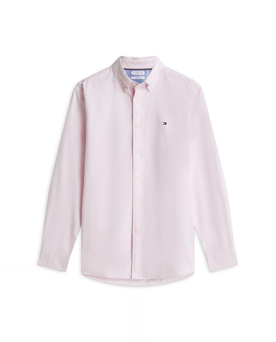 Camisa Oxford com Estampado Rosa-claro-5