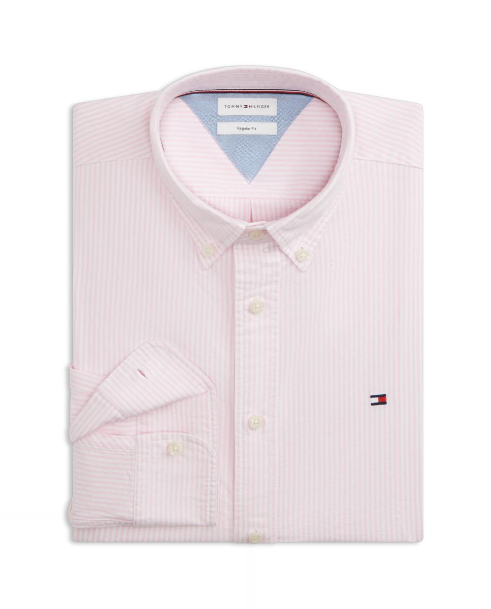 Camisa Oxford com Estampado Rosa-claro-7