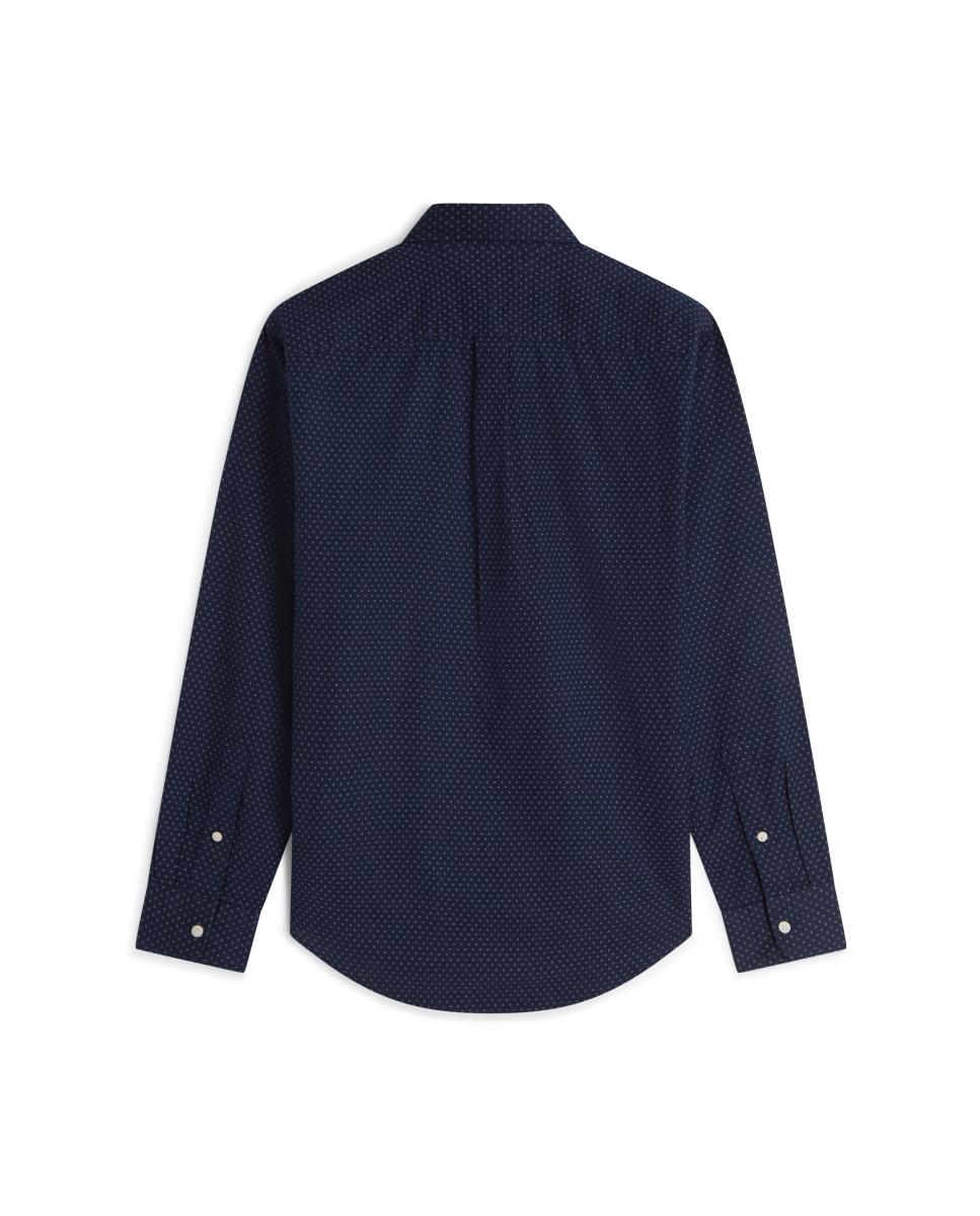 Camisa de caballero en popelín estampado - Tommy Hilfiger - Azul marino Azul marino-6