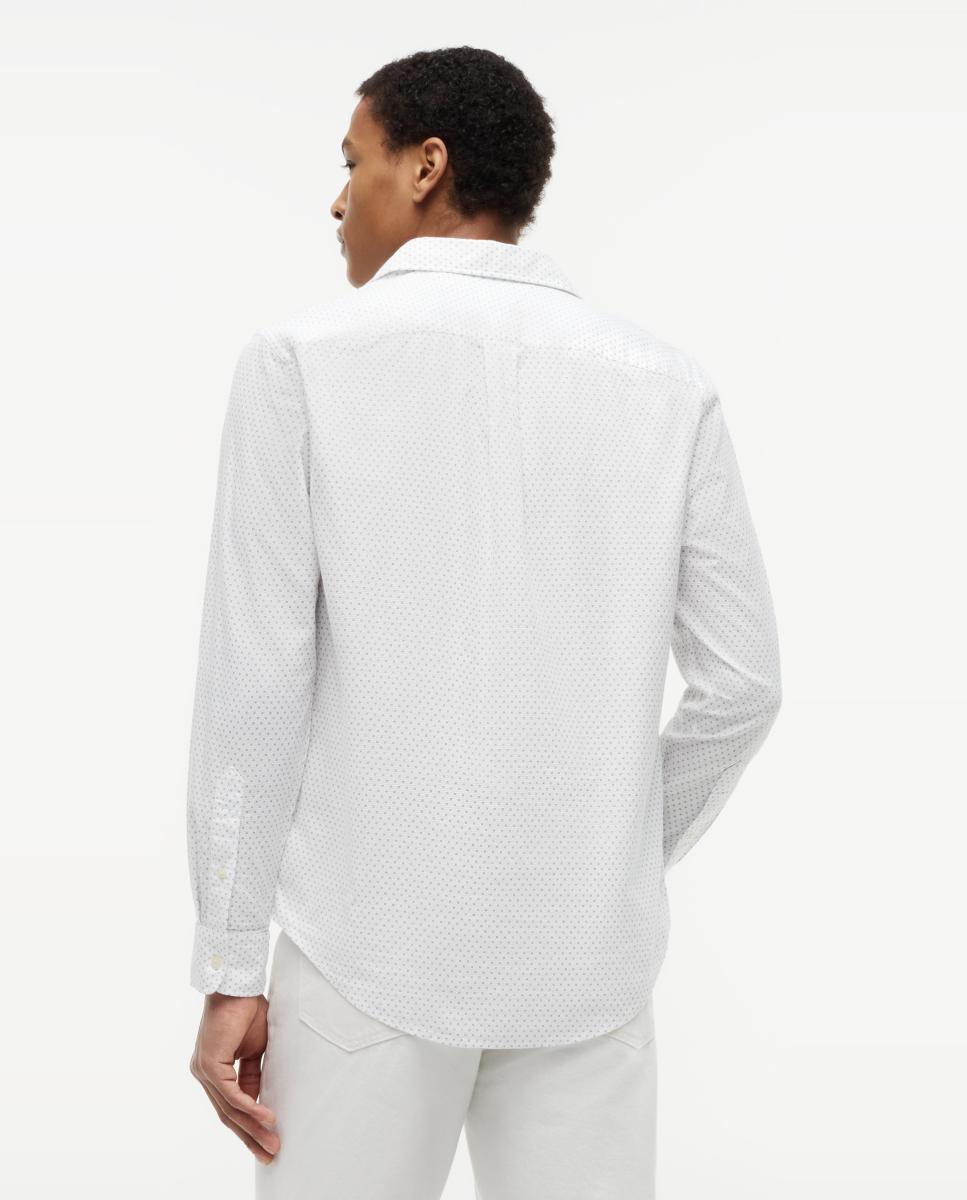 Camisa de Popelina com Estampado Branco-2