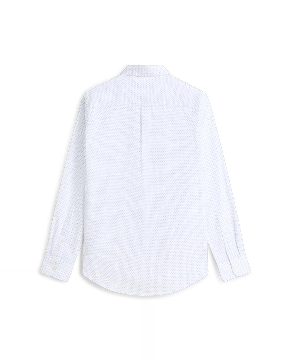 Camisa de Popelina com Estampado Branco-6