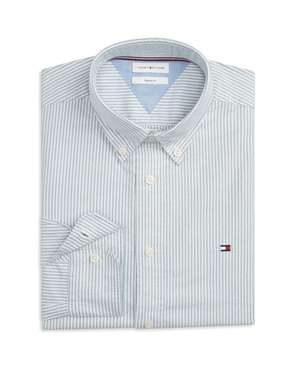 Camisa Oxford com Estampado Verde-4