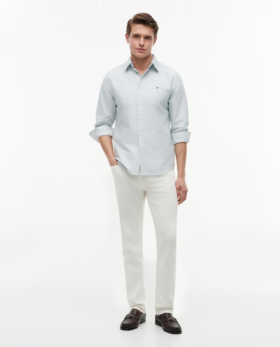 Camisa Oxford com Estampado Verde-8