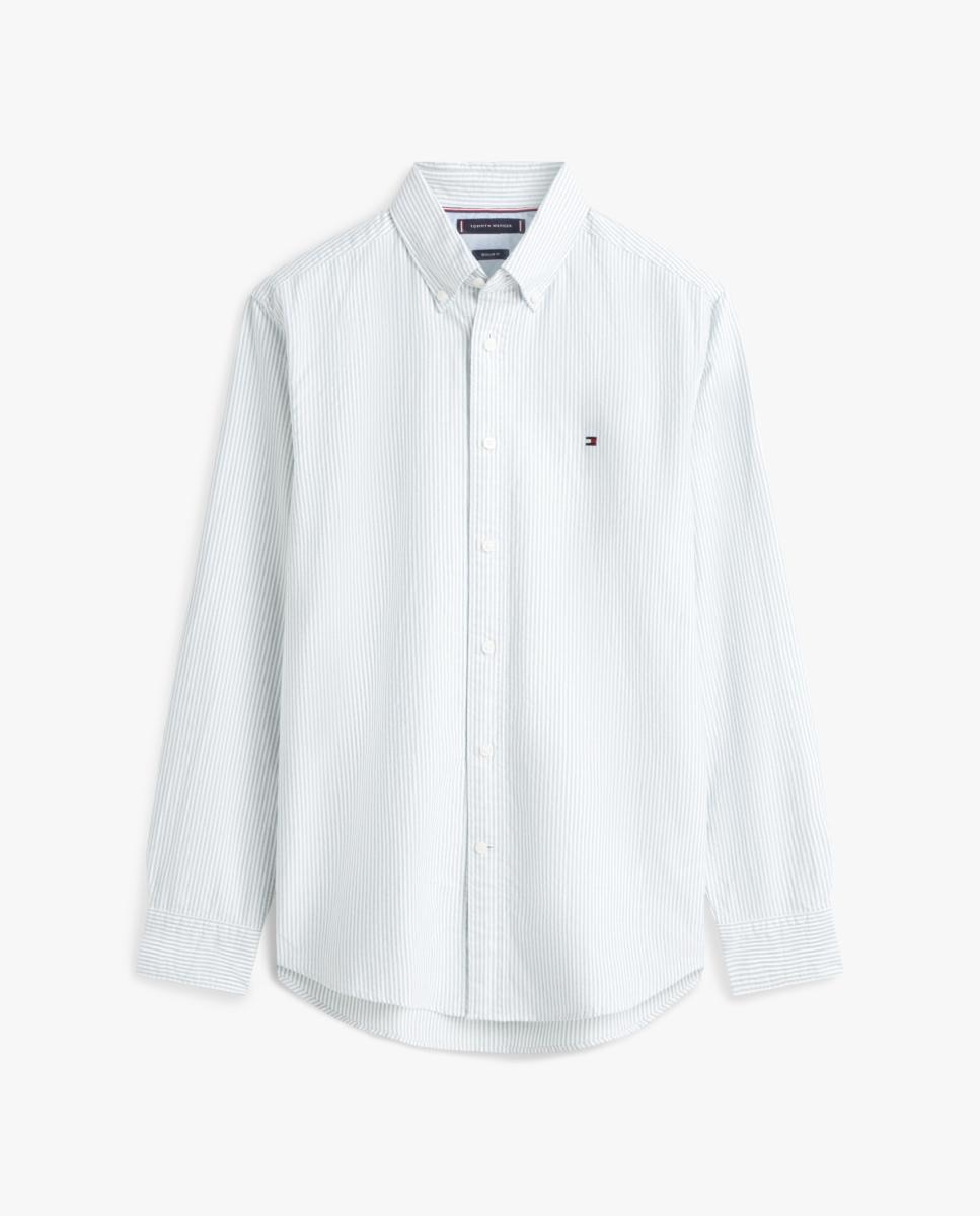 Camisa Oxford com Estampado Verde-6