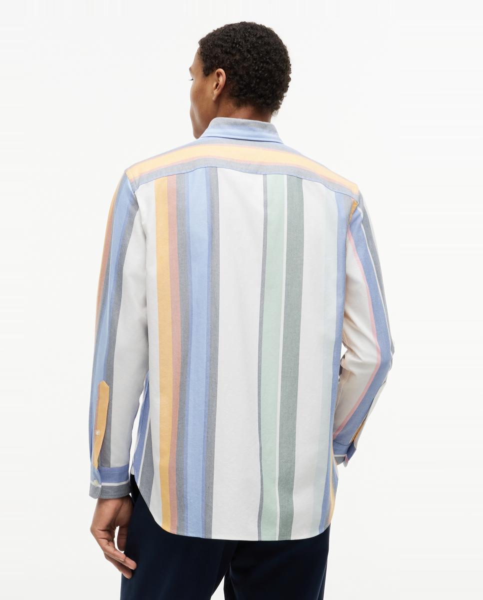 Camisa Oxford com Estampado Multicolor-2