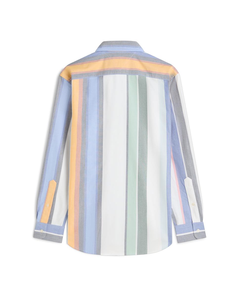 Camisa Oxford com Estampado Multicolor-5