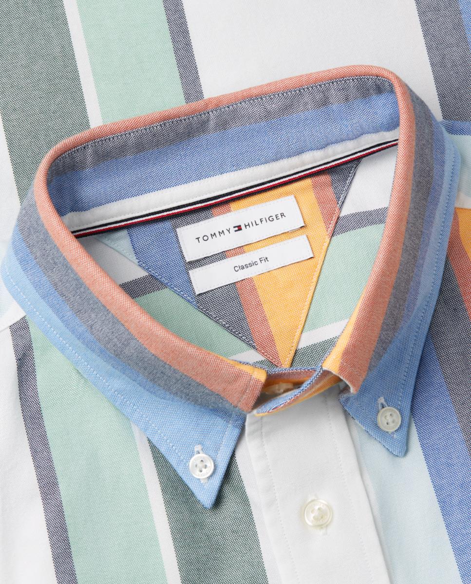 Camisa Oxford com Estampado Multicolor-6