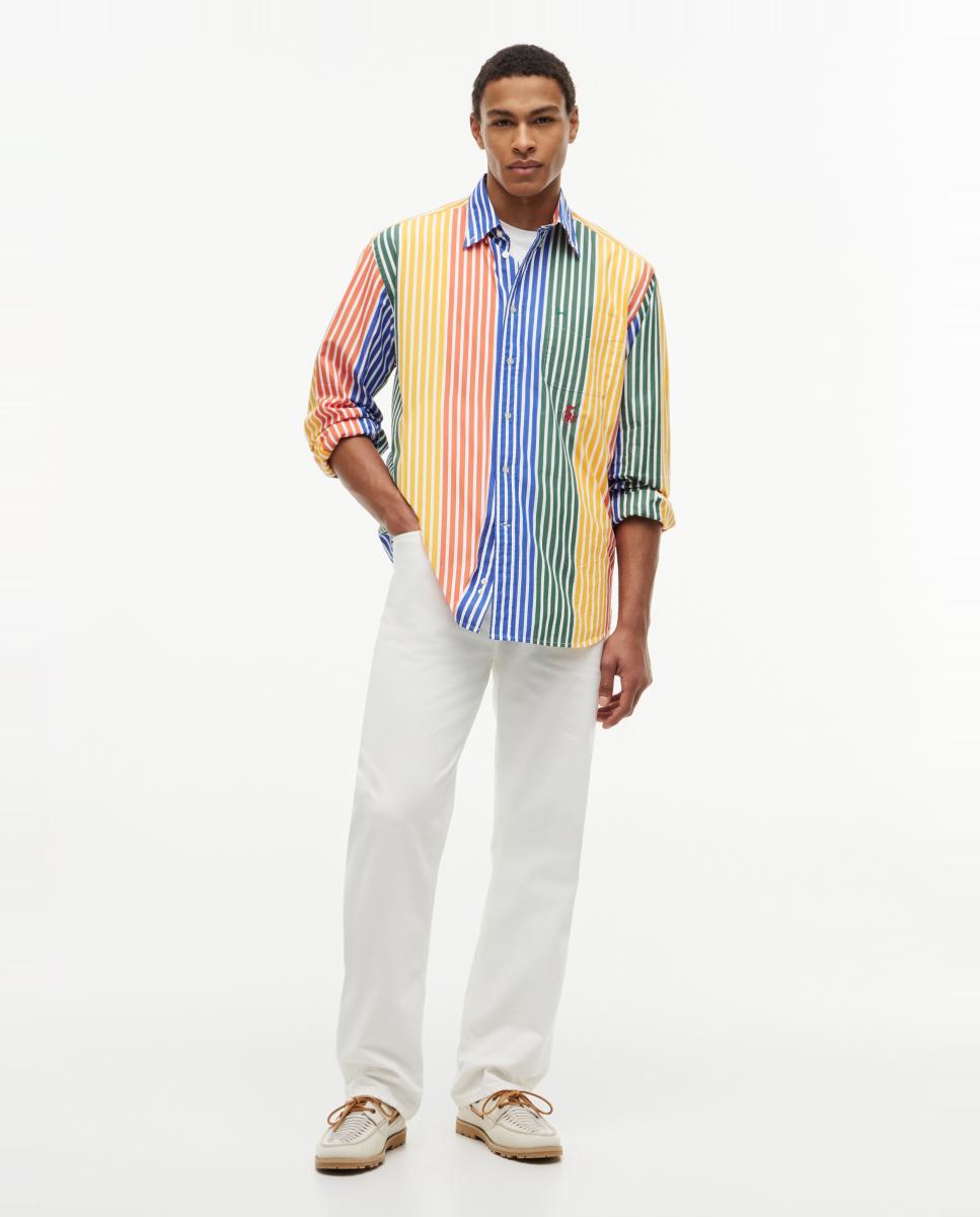Camisa de Popelina com Estampado - Multicolor Multicolor-7