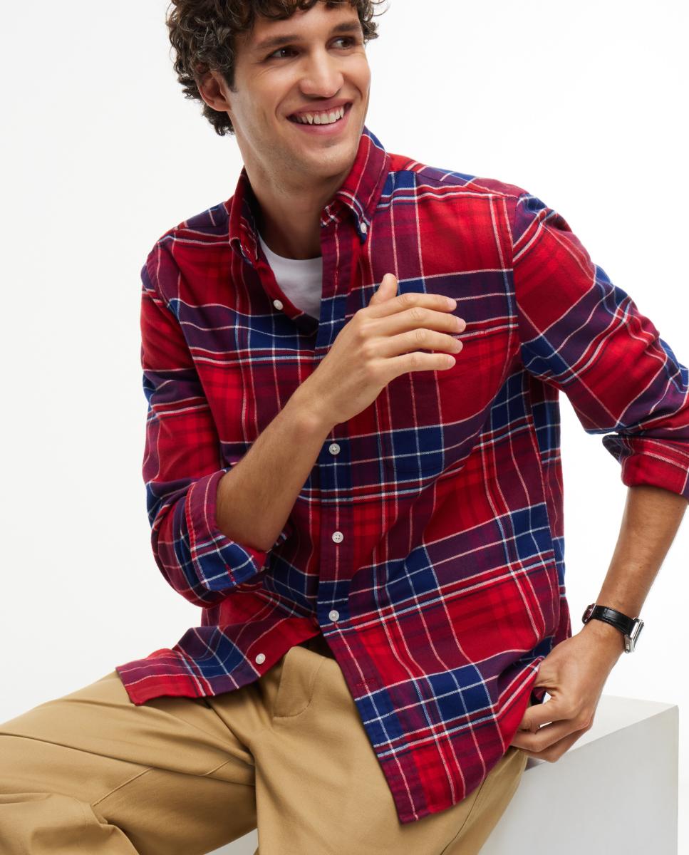 Camisa de caballero de franela estampada - Tommy Hilfiger - Multicolor Multicolor-4
