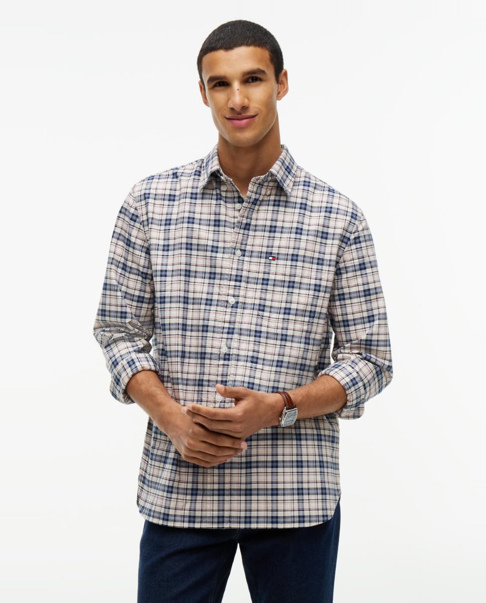 Camisa Tipo Oxford Estampada Multicolor-1
