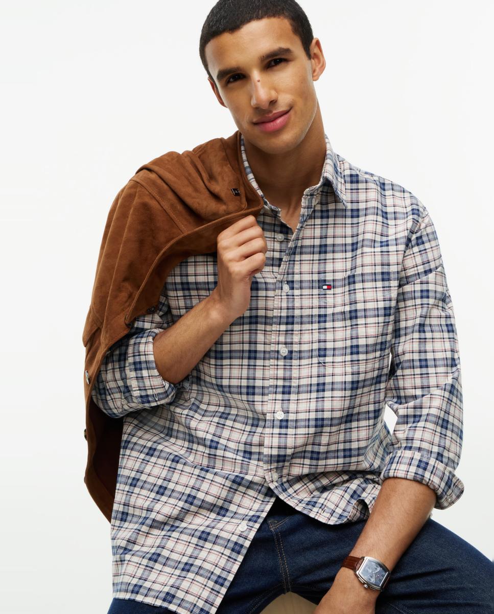 Camisa Tipo Oxford Estampada Multicolor-3