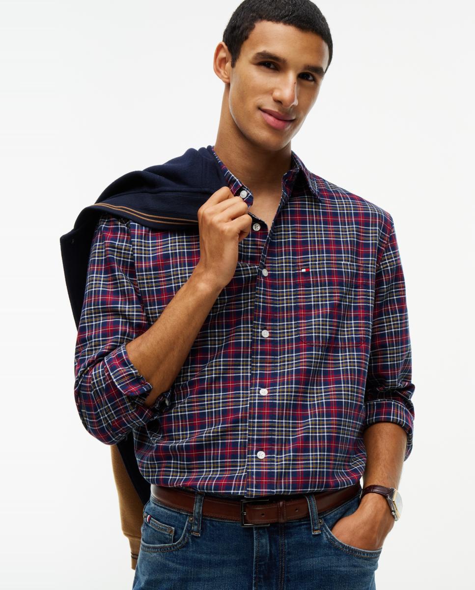 Camisa Tipo Oxford Estampada Multicolor-3