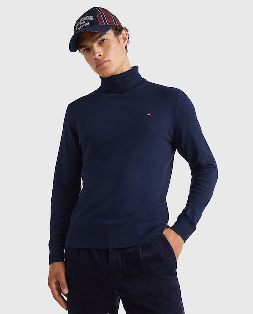 Imagem 0 de Camisola de Malha Lisa com Gola Alta