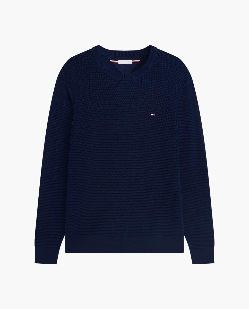 Jerséi de caballero en estructura manga larga - Tommy Hilfiger - Azul marino Azul marino-5