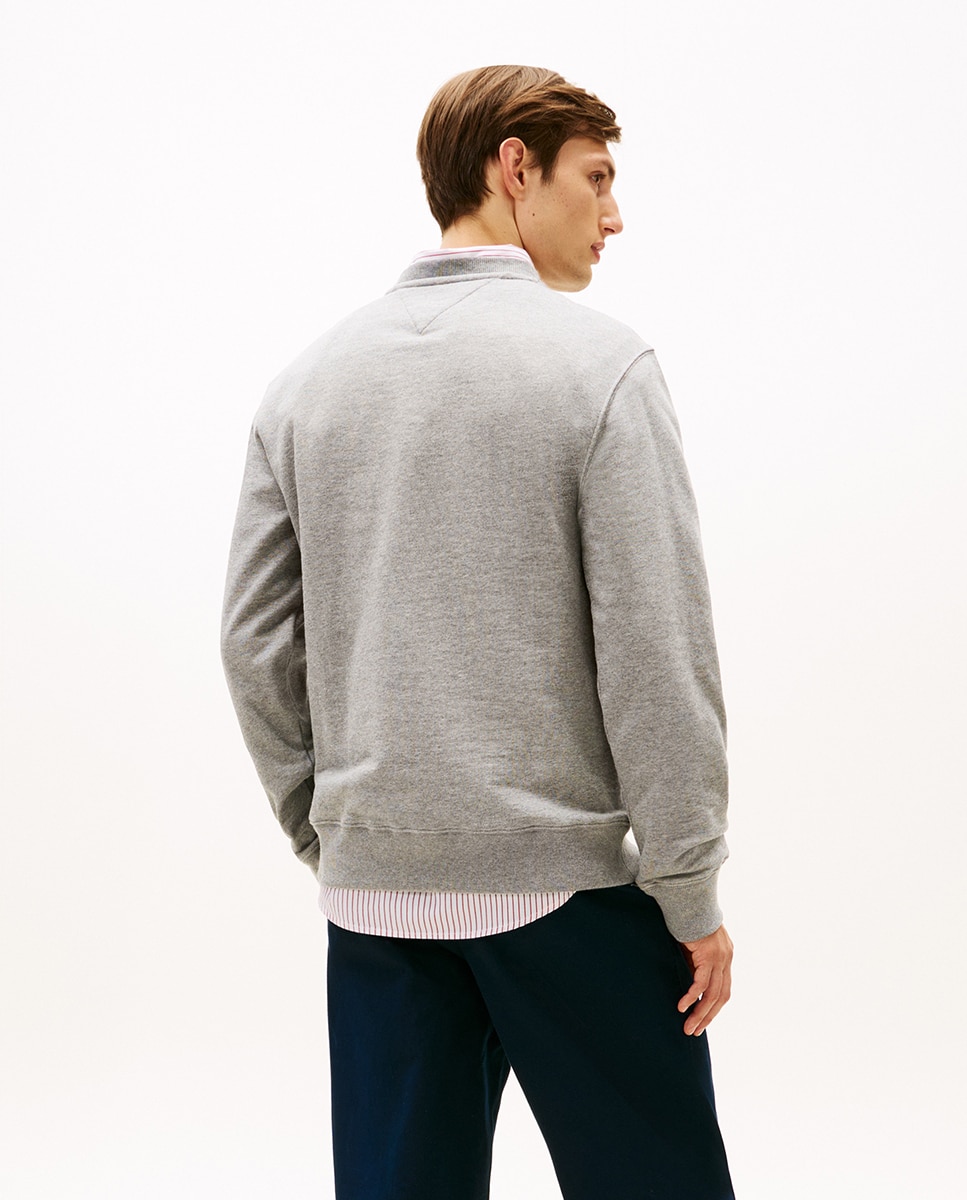 Sweatshirt sem Capuz nem Fecho de Correr Cinzento-2