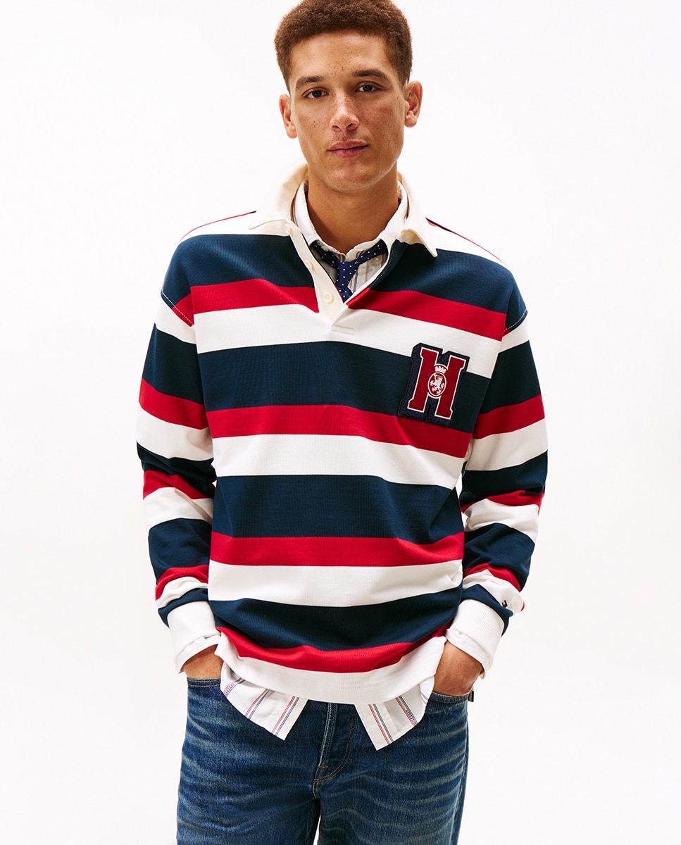 Imagem 0 de Sweatshirt Tipo Polo Estampada