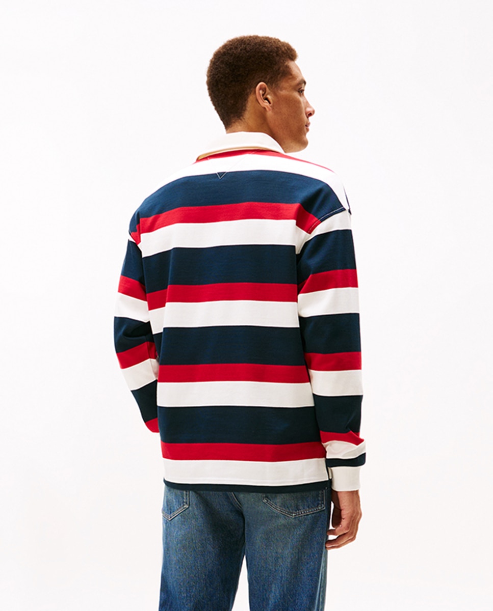 Sweatshirt Tipo Polo Estampada Multicolor-2