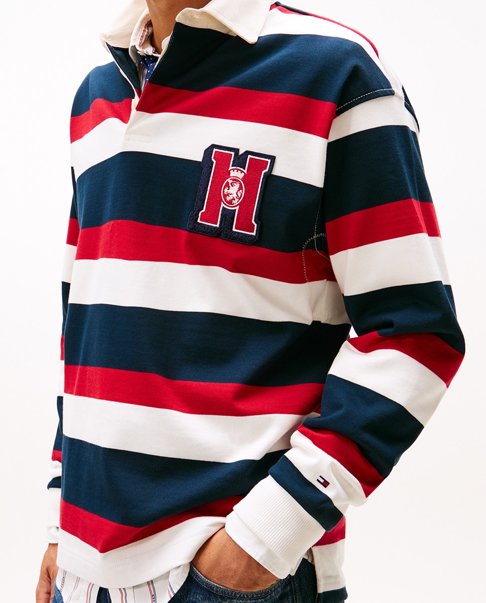 Sweatshirt Tipo Polo Estampada Multicolor-3