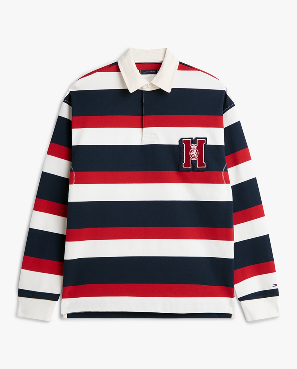 Sweatshirt Tipo Polo Estampada Multicolor-4