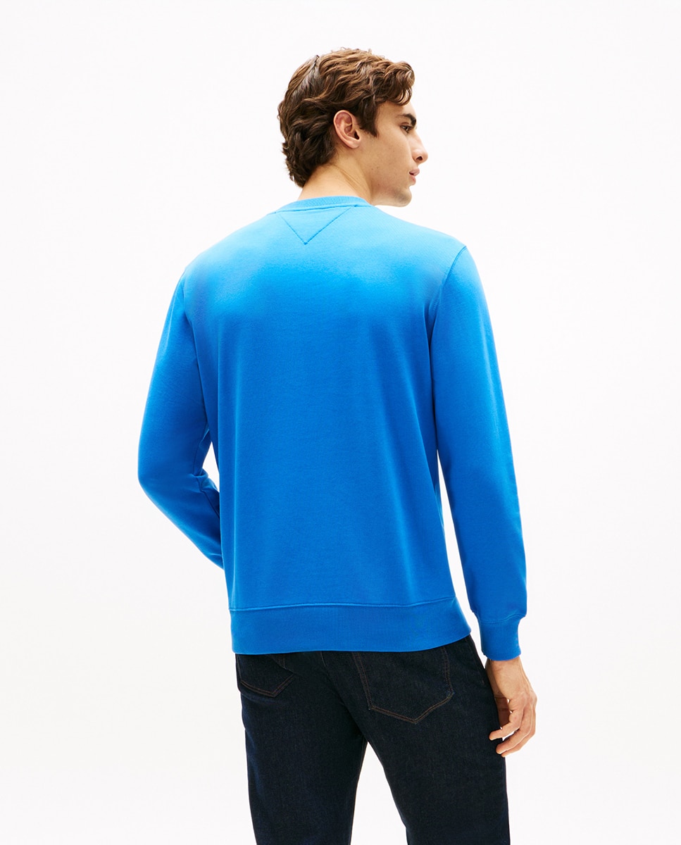 Sweatshirt Essential sem Capuz Azul-2