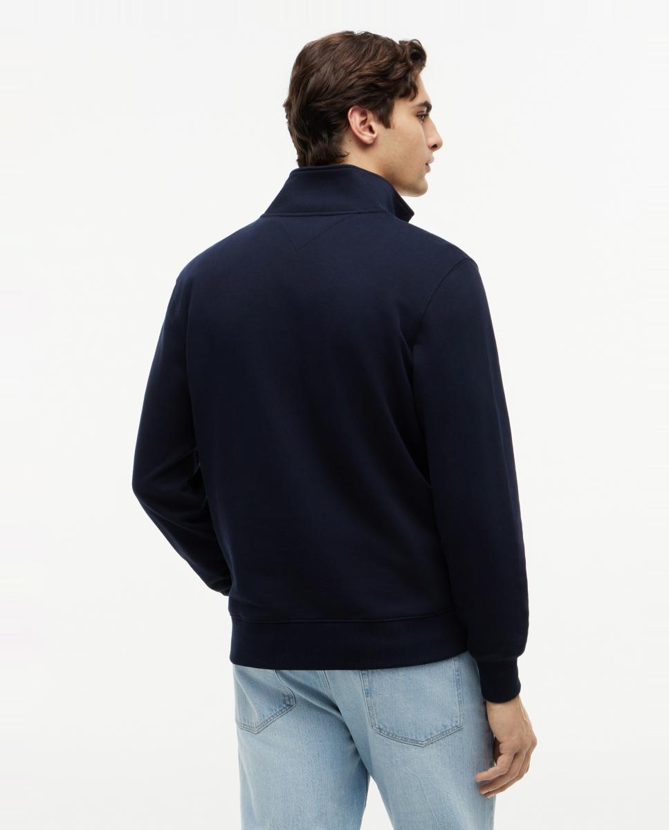 Sudadera de caballero sin capucha y con cierre de media cremallera - Tommy Hilfiger - Azul marino Azul marino-2