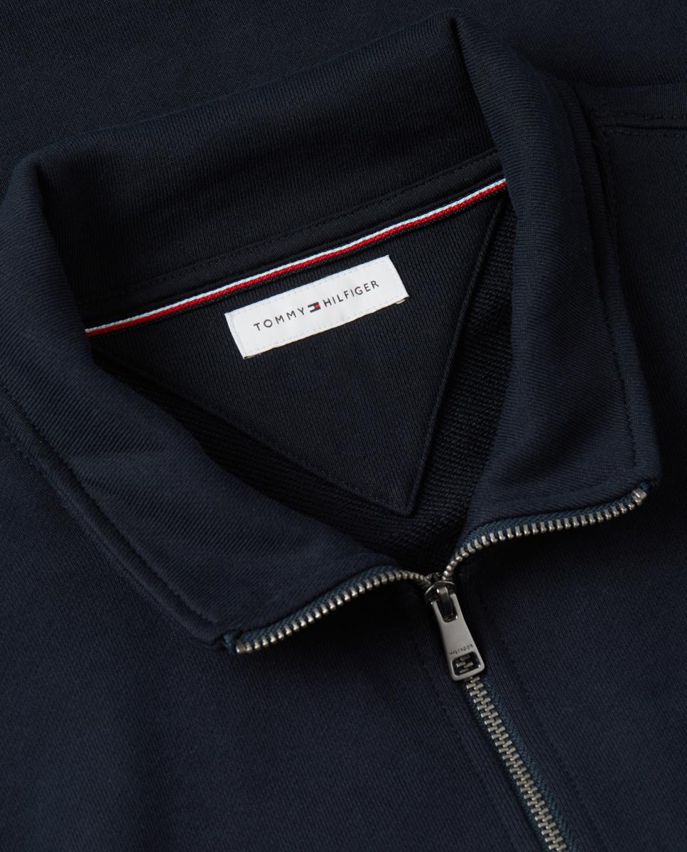 Sudadera de caballero sin capucha y con cierre de media cremallera - Tommy Hilfiger - Azul marino Azul marino-3