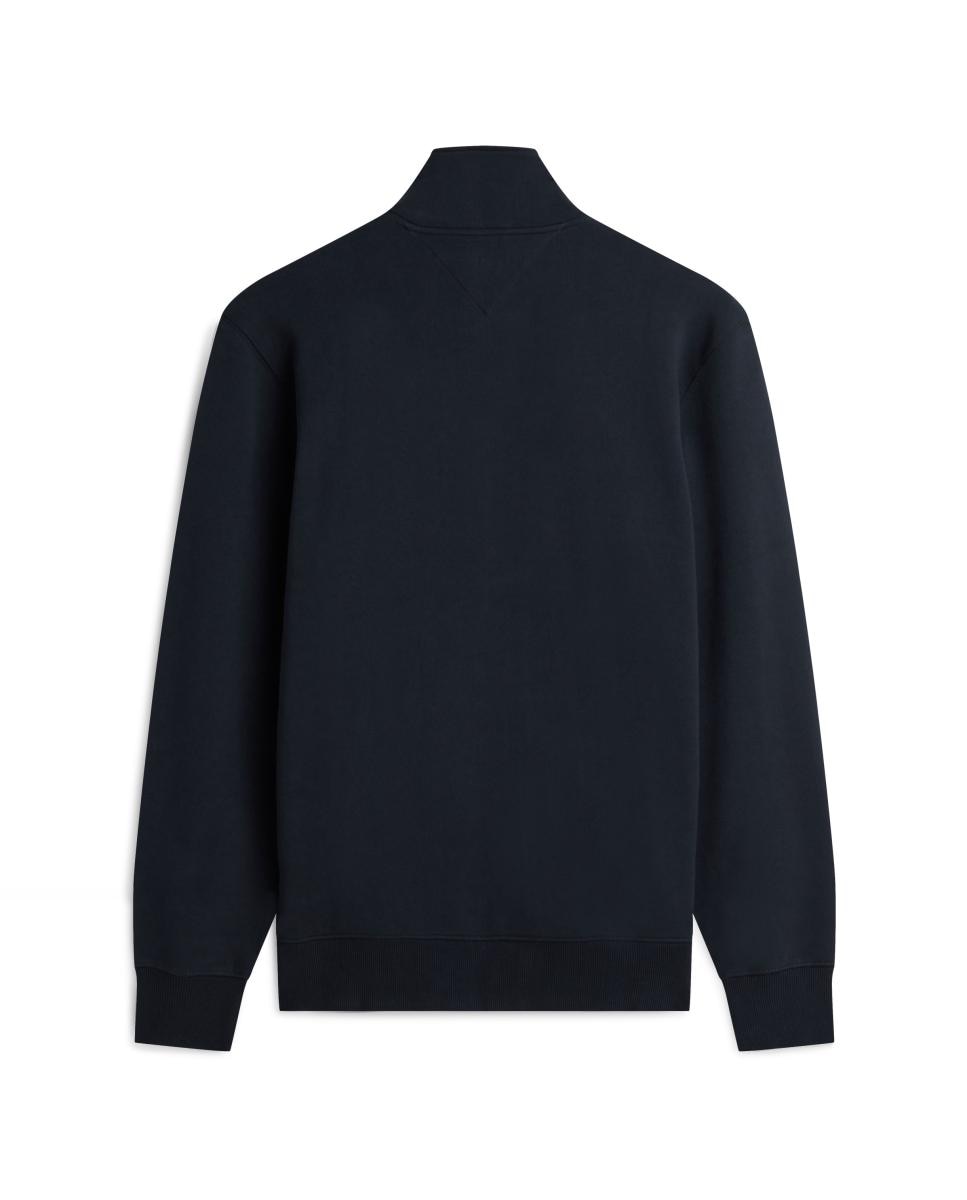 Sudadera de caballero sin capucha y con cierre de media cremallera - Tommy Hilfiger - Azul marino Azul marino-4