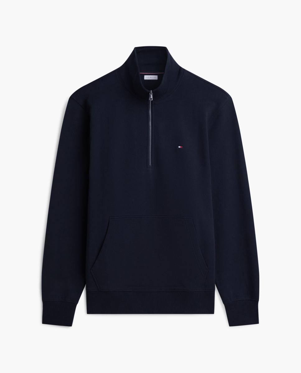 Sudadera de caballero sin capucha y con cierre de media cremallera - Tommy Hilfiger - Azul marino Azul marino-5