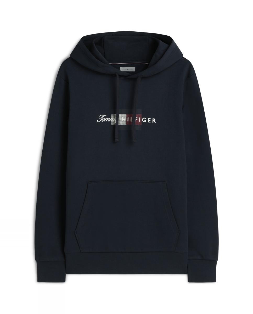 Sudadera de caballero con capucha - Tommy Hilfiger - Azul marino Azul marino-4