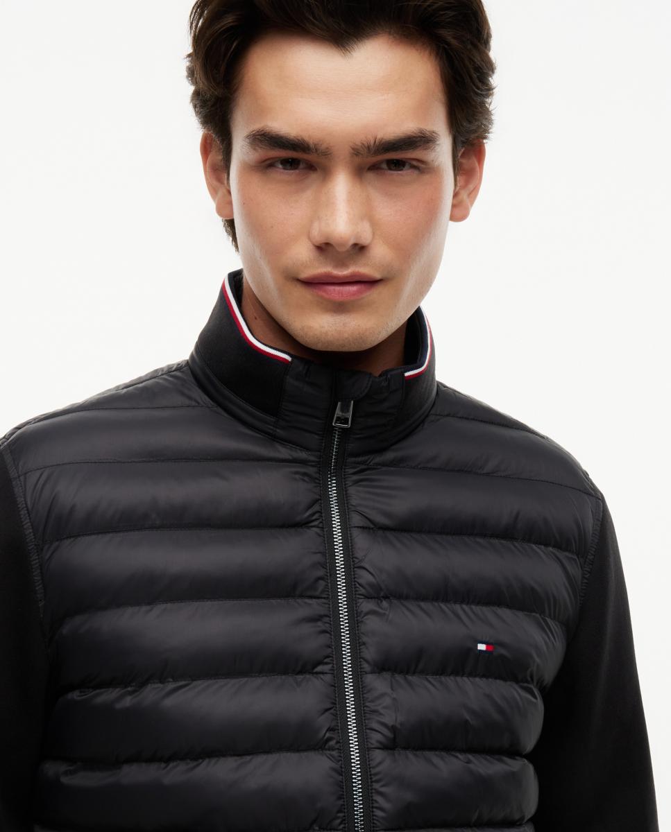 Chaqueta de caballero acolchada e híbrida - Tommy Hilfiger - Negro Negro-3