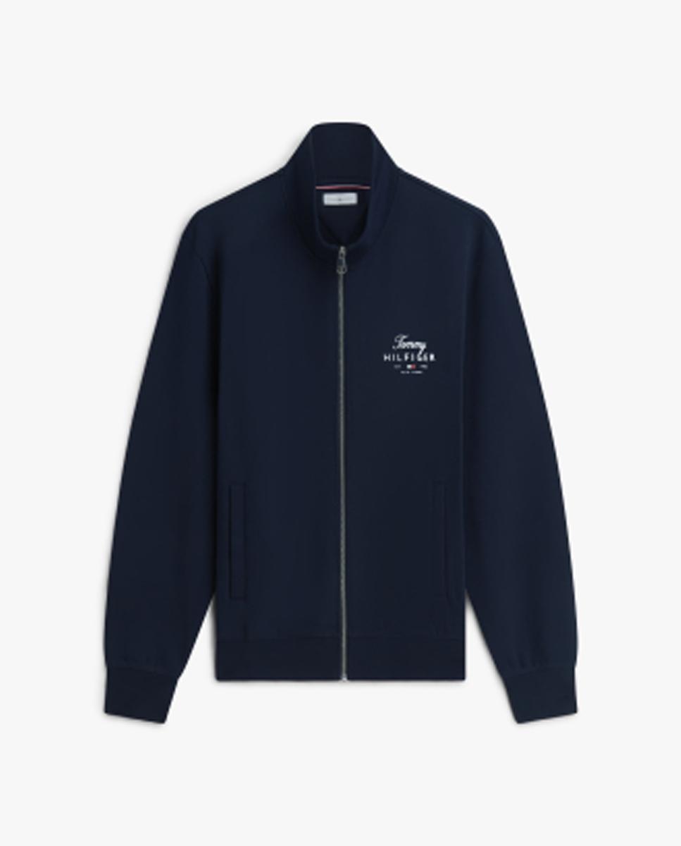 Sudadera de caballero con cierre de cremallera - Tommy Hilfiger - Azul marino Azul marino-4