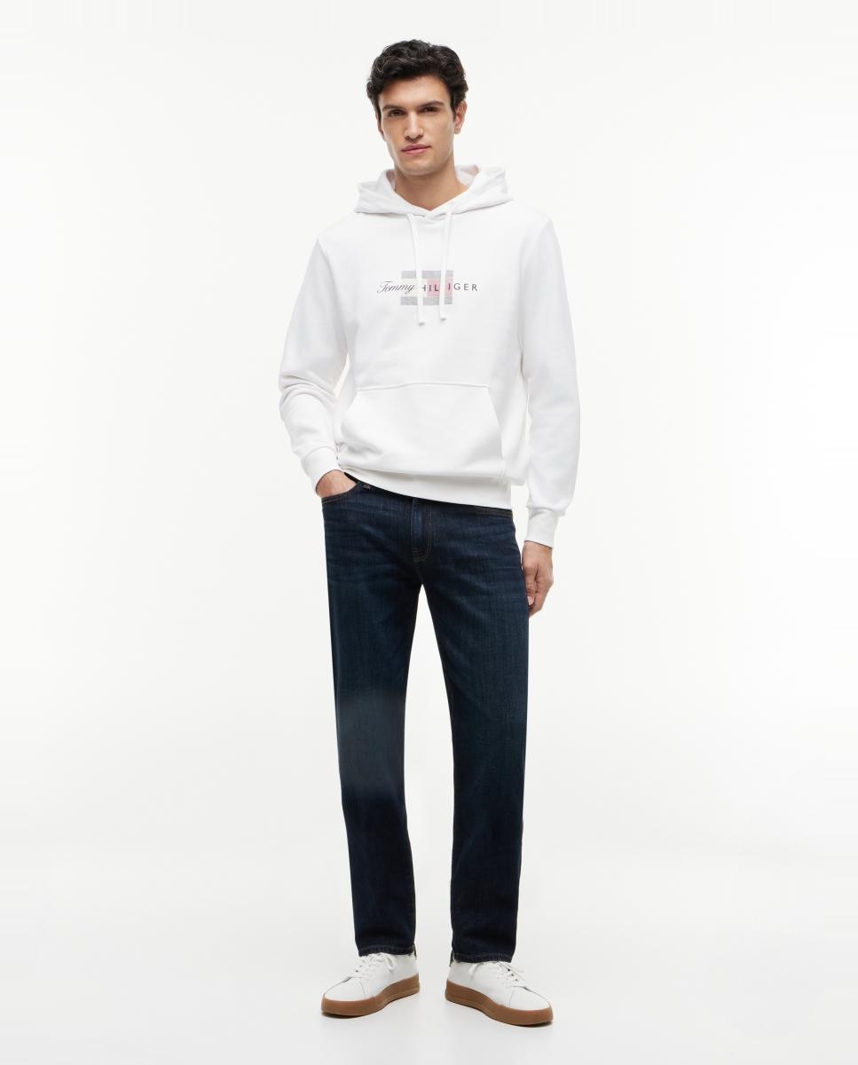 Sweatshirt com Capuz Branco-7