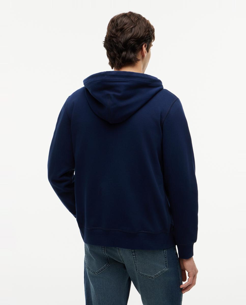 Sudadera de caballero con cremallera y capucha - Tommy Hilfiger - Azul marino Azul marino-2