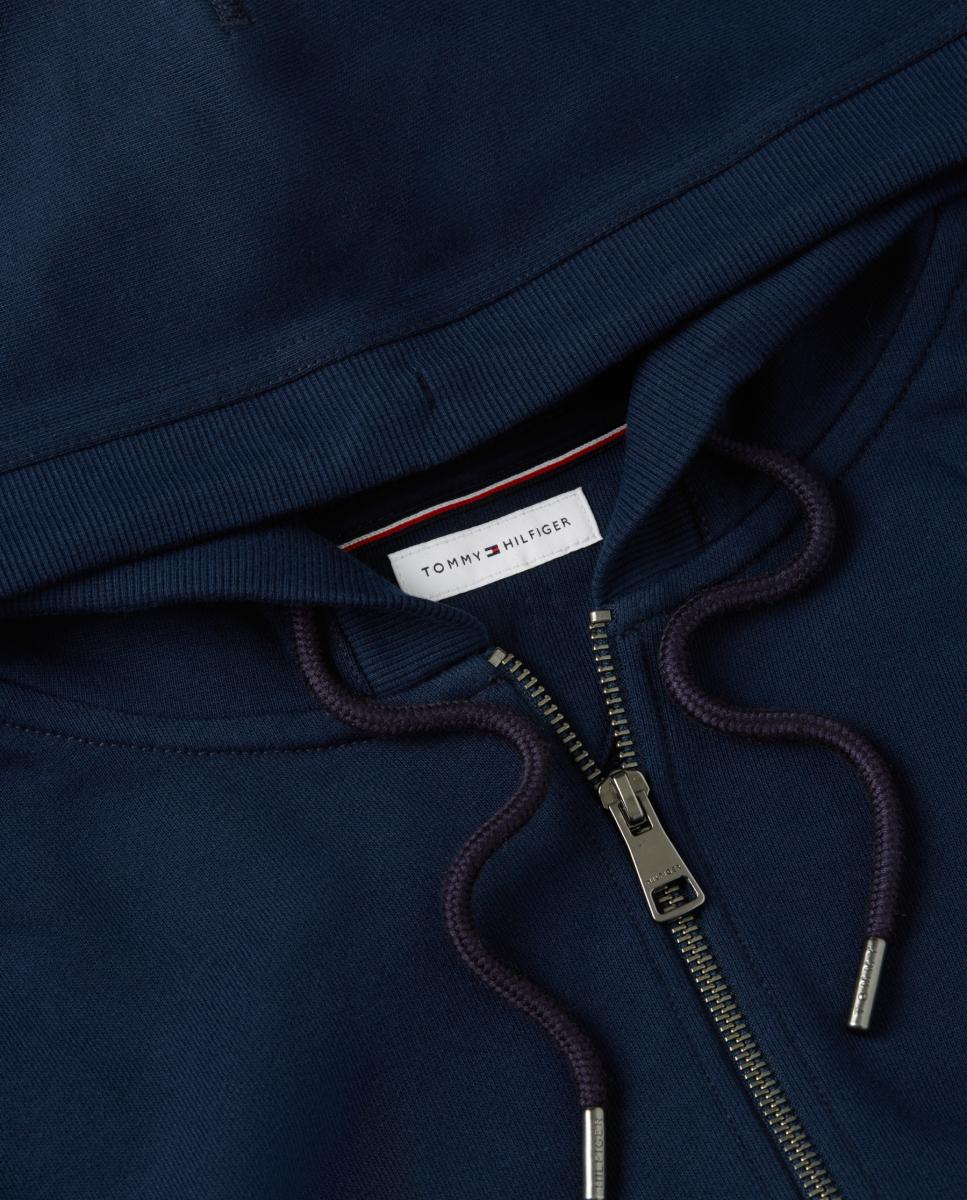 Sudadera de caballero con cremallera y capucha - Tommy Hilfiger - Azul marino Azul marino-4