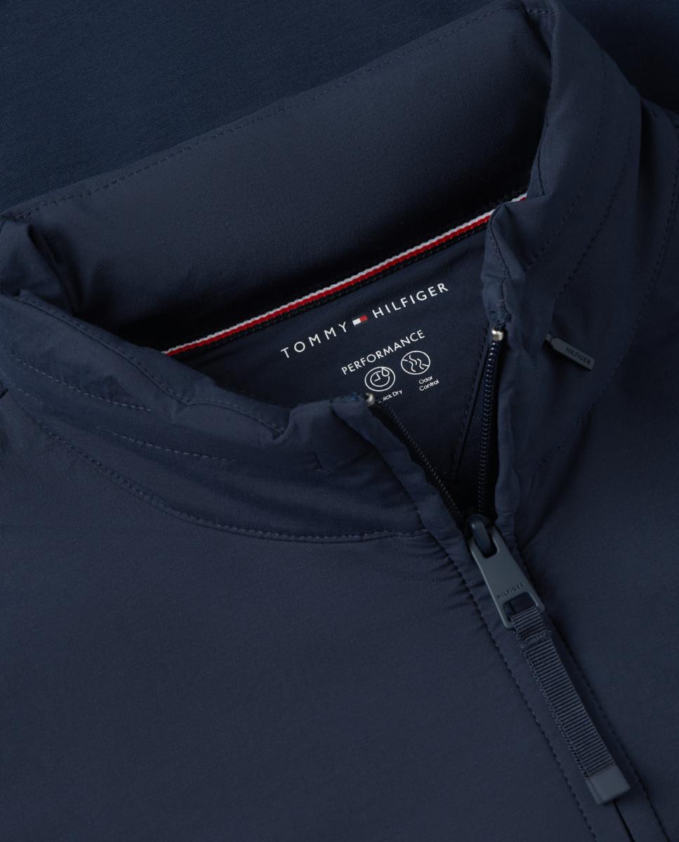 Sweatshirt Performance com Fecho de Correr Azul-marinho-3