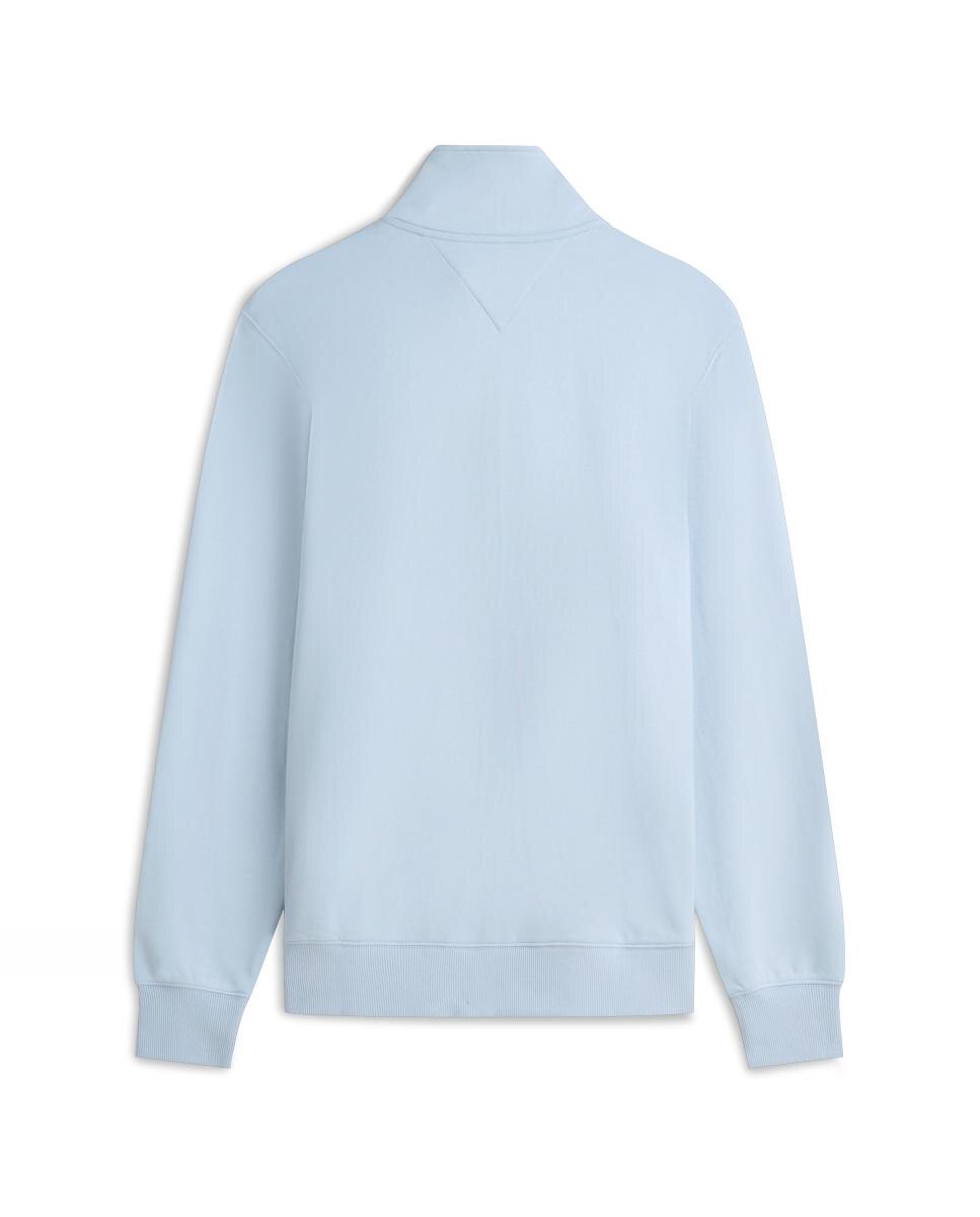 Sudadera de caballero sin capucha y con cierre de media cremallera - Tommy Hilfiger - Azul celeste Azul celeste-5