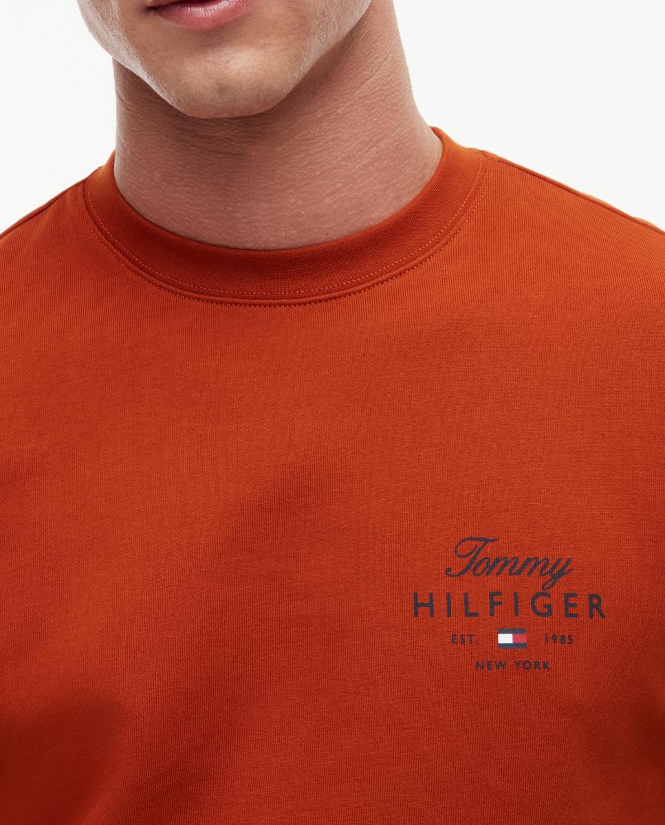 Sudadera de caballero con cuello redondo - Tommy Hilfiger - Teja Teja-3