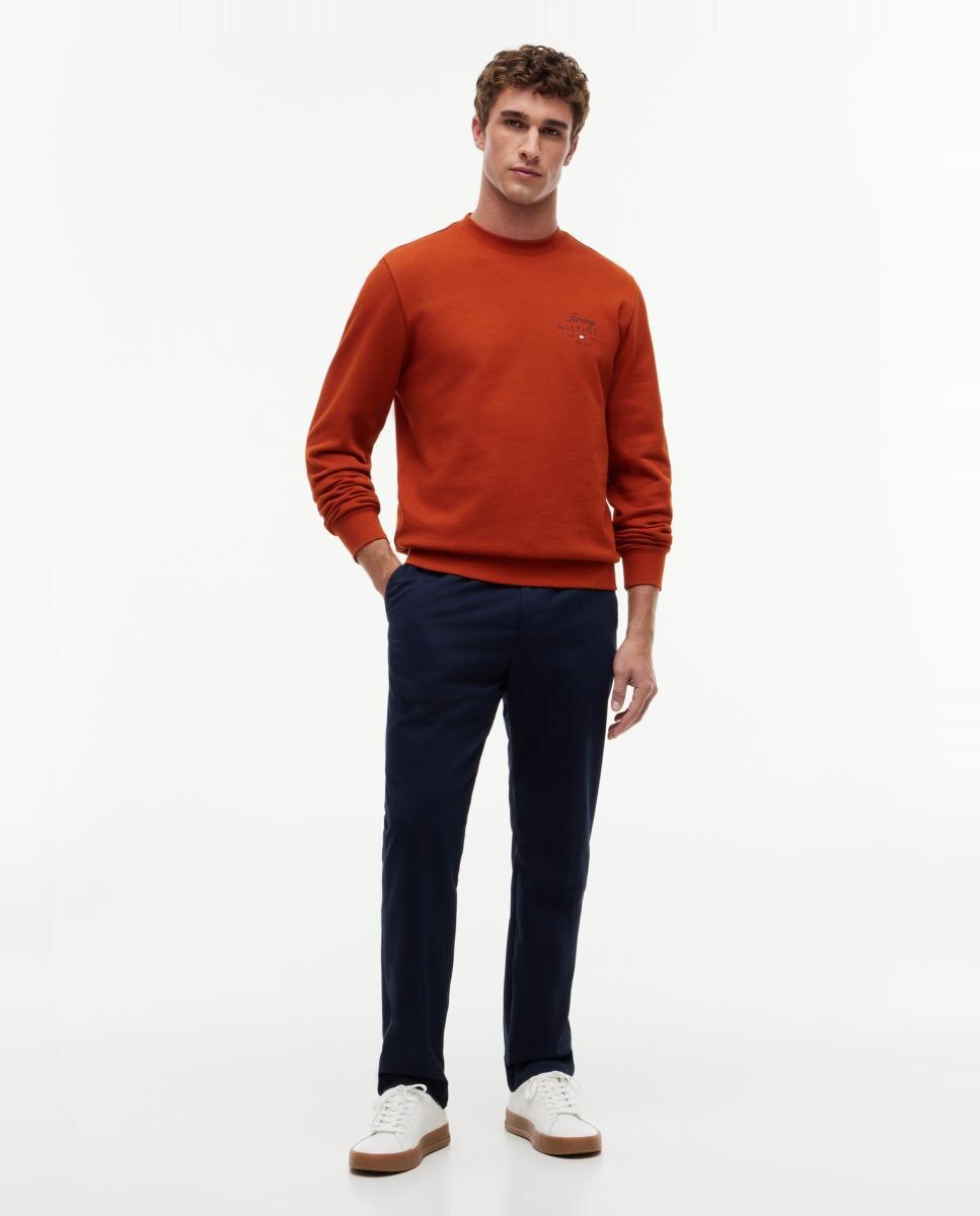 Sudadera de caballero con cuello redondo - Tommy Hilfiger - Teja Teja-6