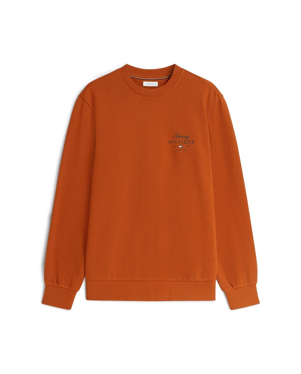 Sudadera de caballero con cuello redondo - Tommy Hilfiger - Teja Teja-4