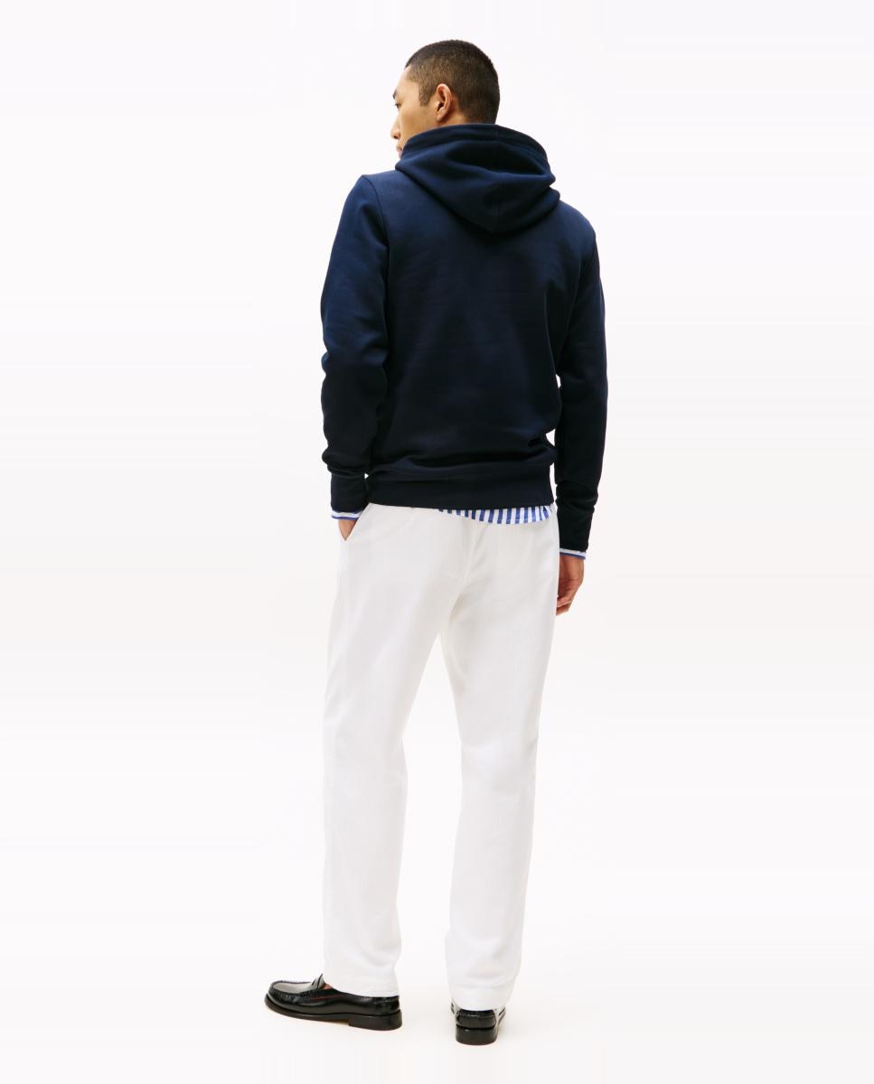 Sweatshirt com Capuz e Branding Bordado Azul-marinho-2