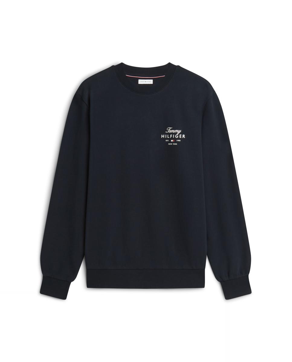 Sudadera de caballero con cuello redondo - Tommy Hilfiger - Azul marino Azul marino-4