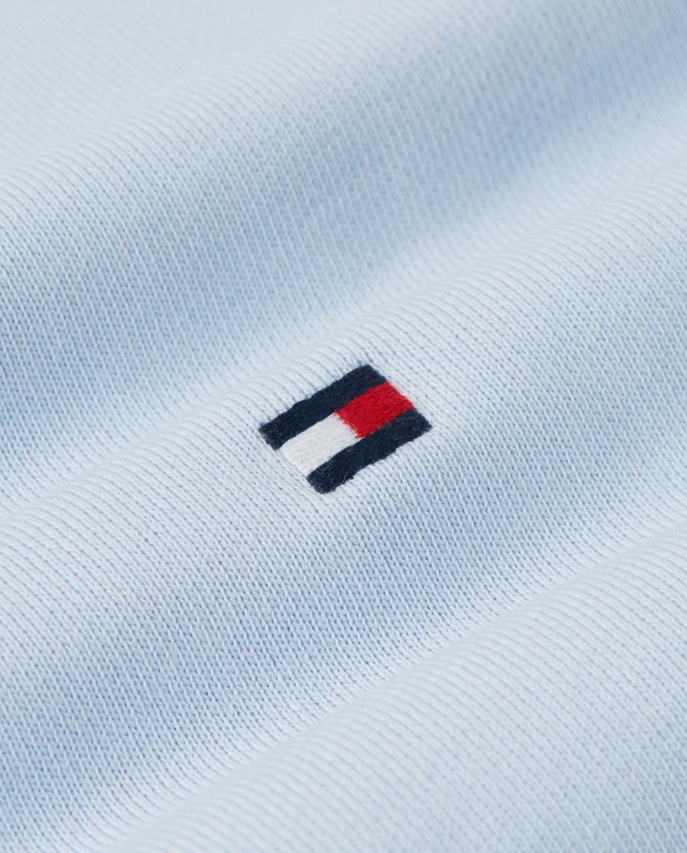 Sweatshirt Básica com Capuz Azul-celeste-4