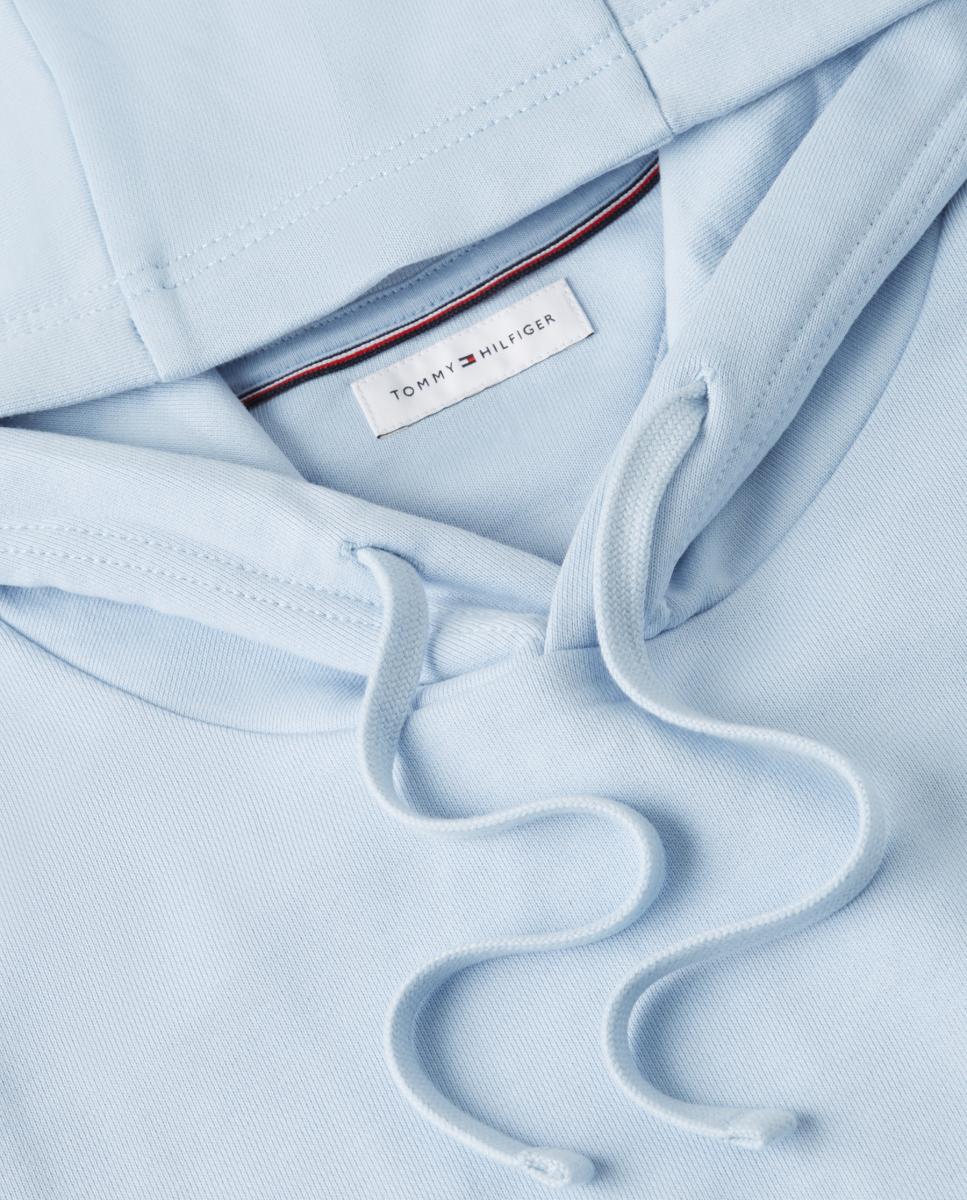 Sweatshirt Básica com Capuz Azul-celeste-7