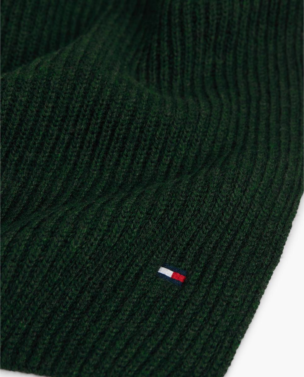 Bufanda punto con bandera de hombre - Tommy Hilfiger - Verde Verde-2